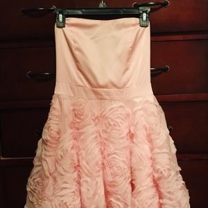 Light pink party dress.